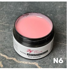Гель Кератиновый персиковый N6 ZET COLOR 15мл (средней консистенции)