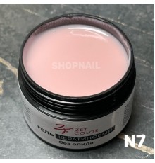 Гель Кератиновый телесный N7 ZET COLOR 30мл (средней консистенции)