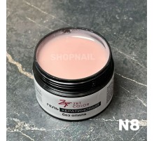 Гель Кератиновый светлый беж N8 ZET COLOR 15мл (средней консистенции)