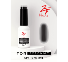 Топ ВУАЛЬ №7 (черный) ZET COLOR 8мл